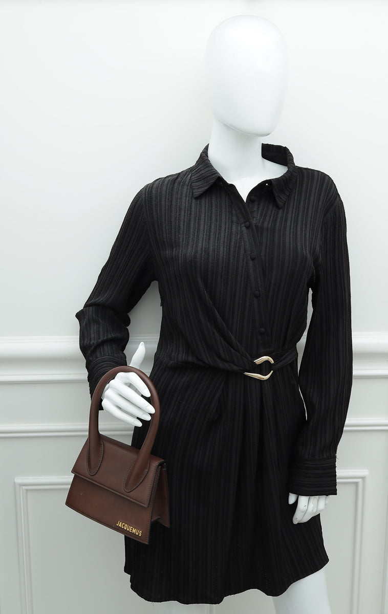 Jacquemus Brown Le Chiquito Moyen Forever Bag