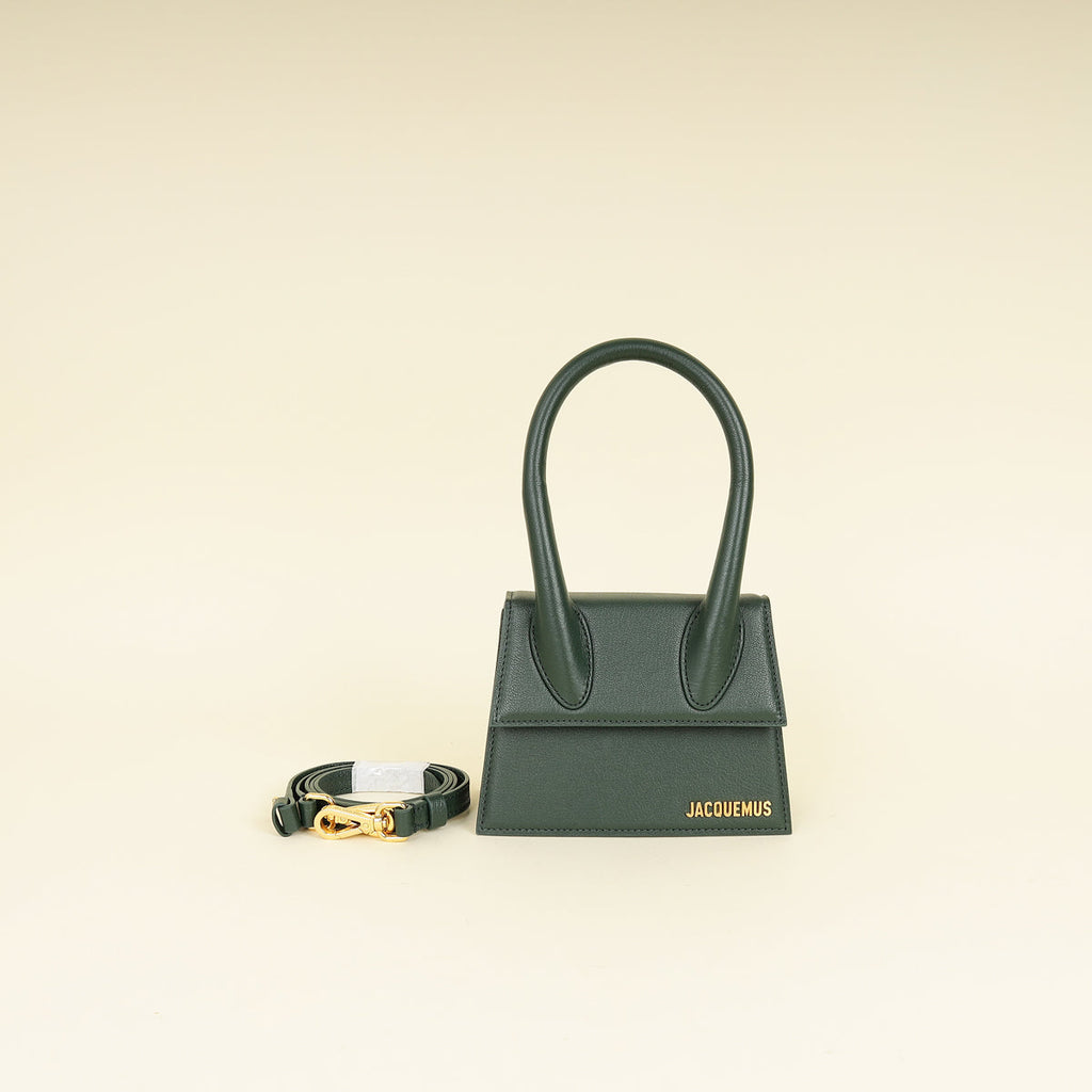 Jacquemus Emerald Green Le Chiquito Moyen Forever Bag