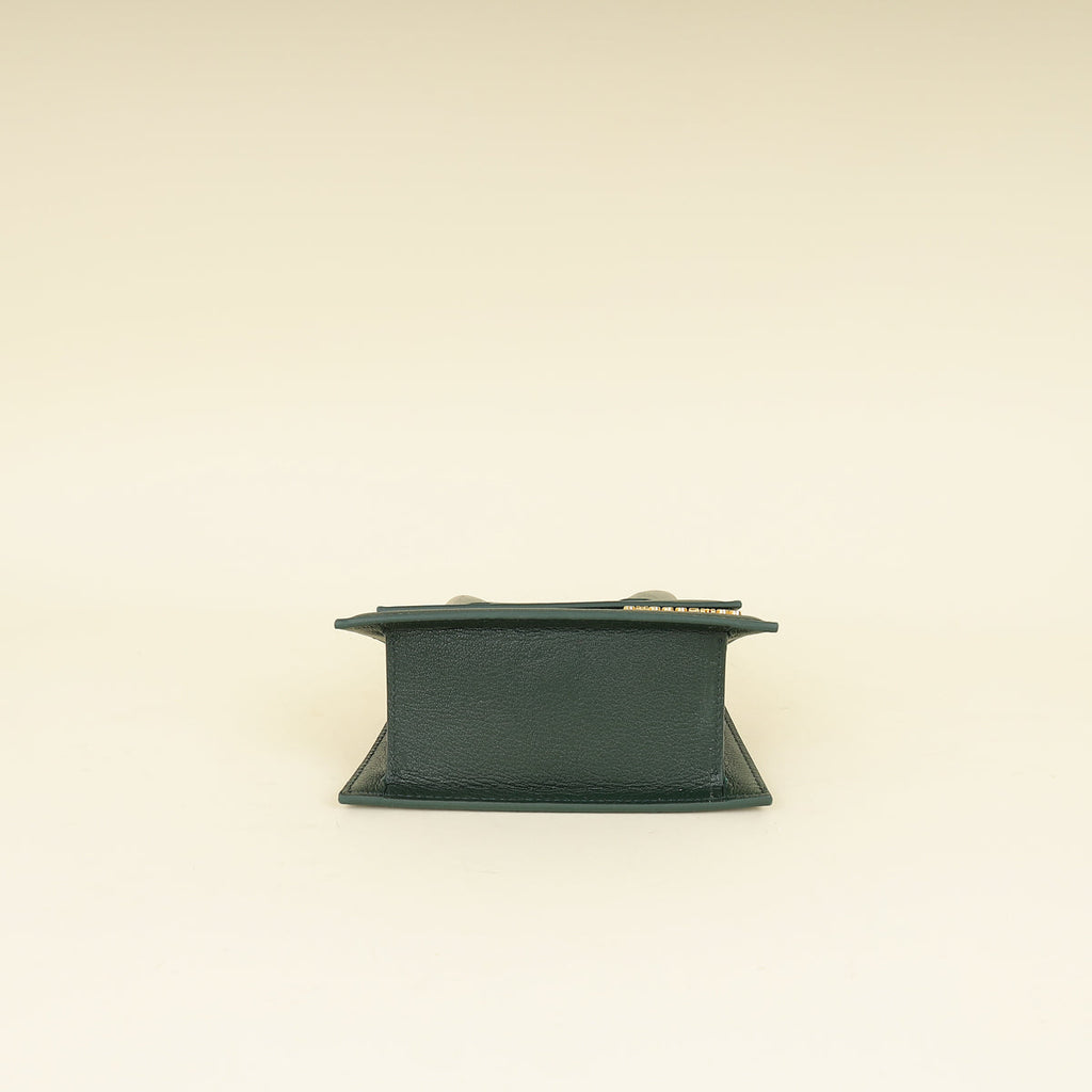 Jacquemus Emerald Green Le Chiquito Moyen Forever Bag