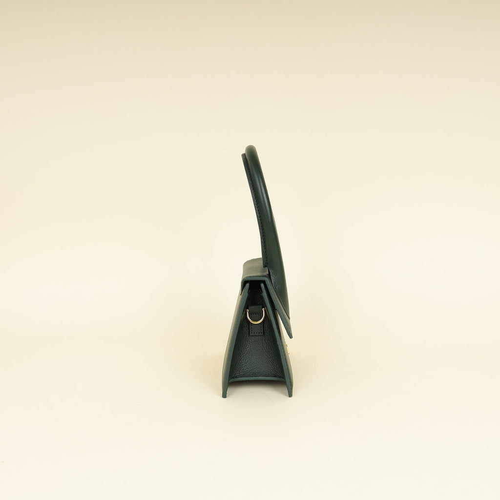 Jacquemus Emerald Green Le Chiquito Moyen Forever Bag