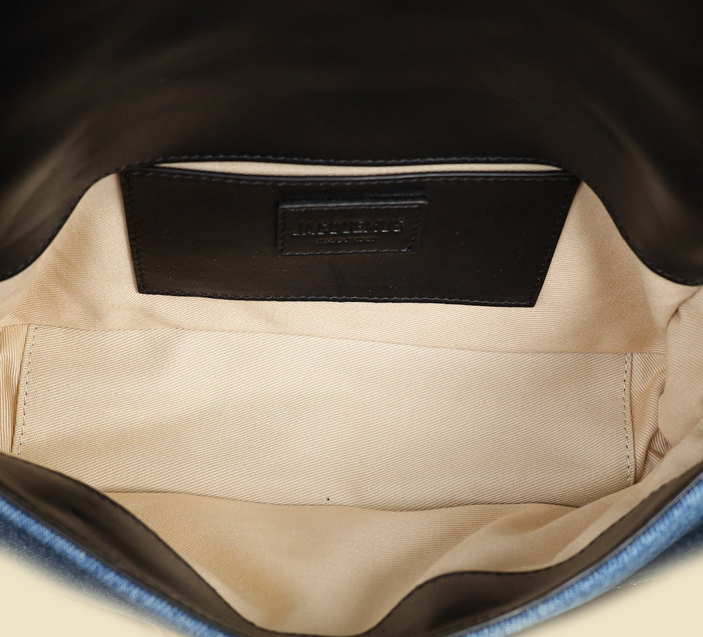 Jacquemus Bicolor Le Bambimou Denim Padded Bag