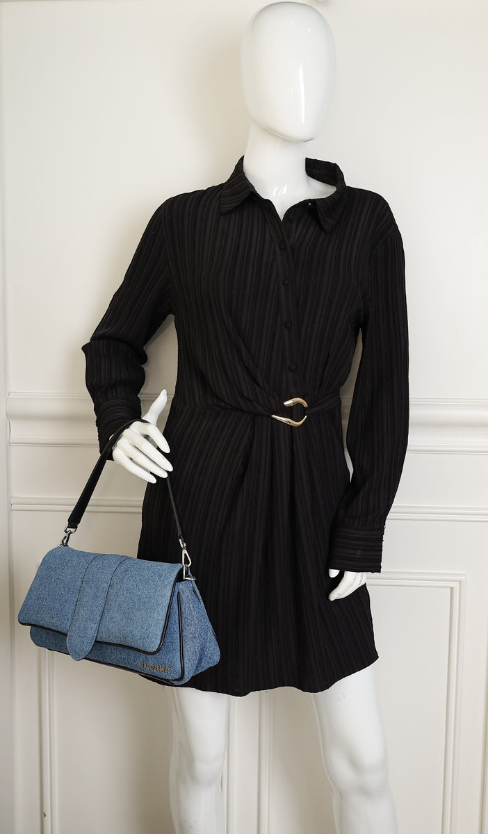 Jacquemus Bicolor Le Bambimou Denim Padded Bag