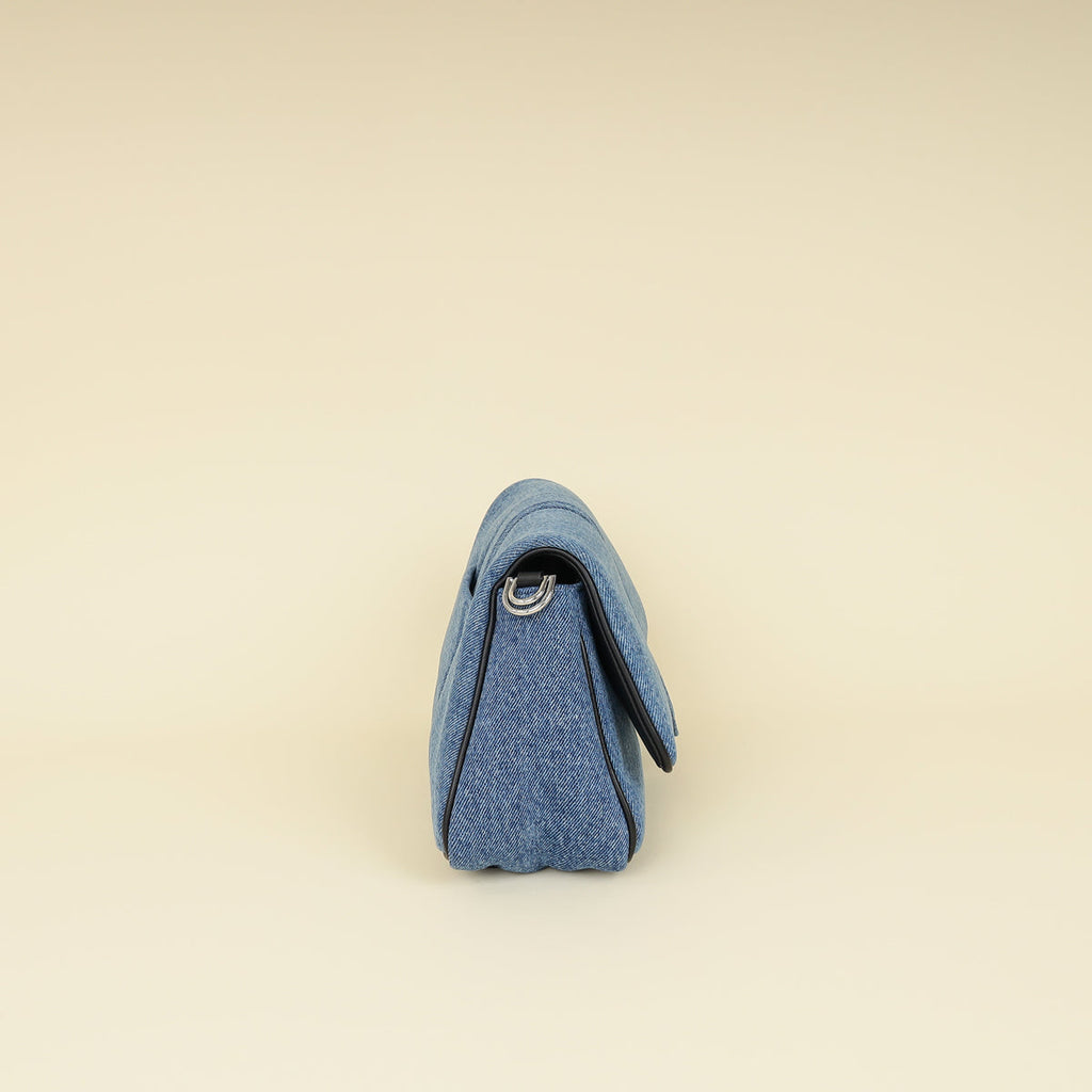 Jacquemus Bicolor Le Bambimou Denim Padded Bag