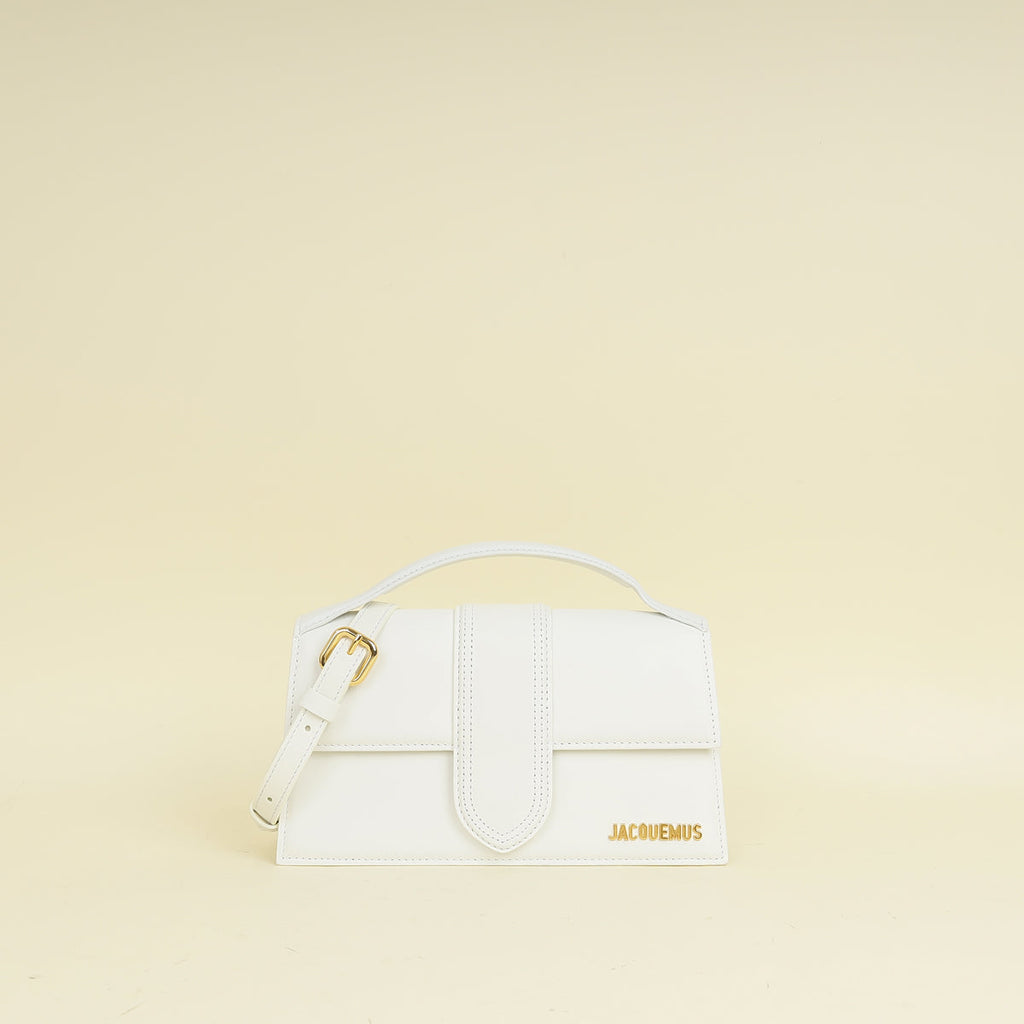 Jacquemus White The Bambino Les Classiques Large Bag