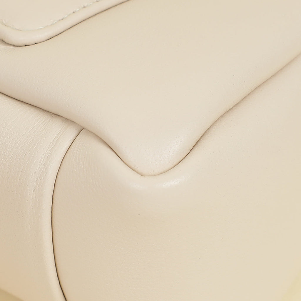 Jacquemus Ivory Le Petit Bambimou Chouchou Bag