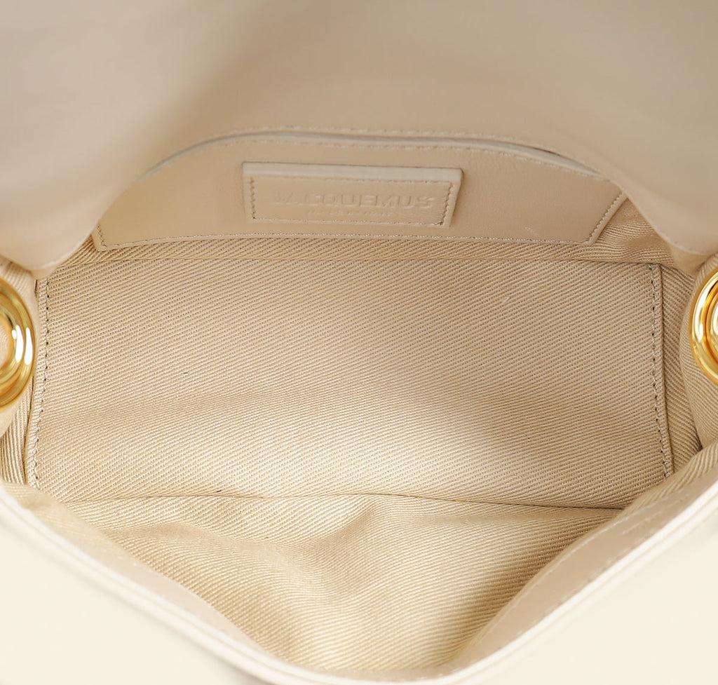 Jacquemus Ivory Le Petit Bambimou Chouchou Bag