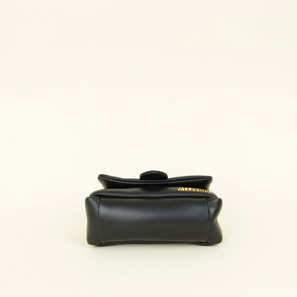 Jacquemus Black Les Classiques Bambimou Puffed Flap Bag