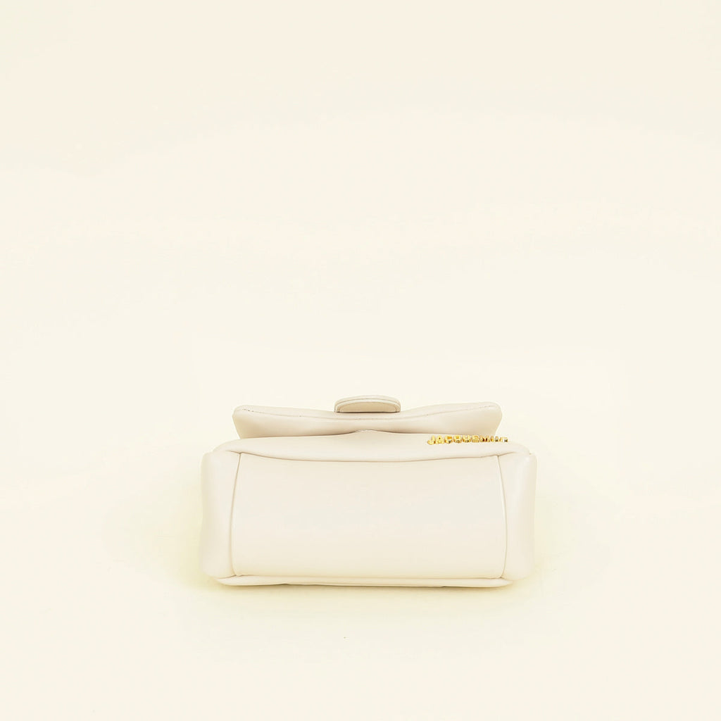 Jacquemus Ivory Les Classiques Bambimou Puffed Flap Bag