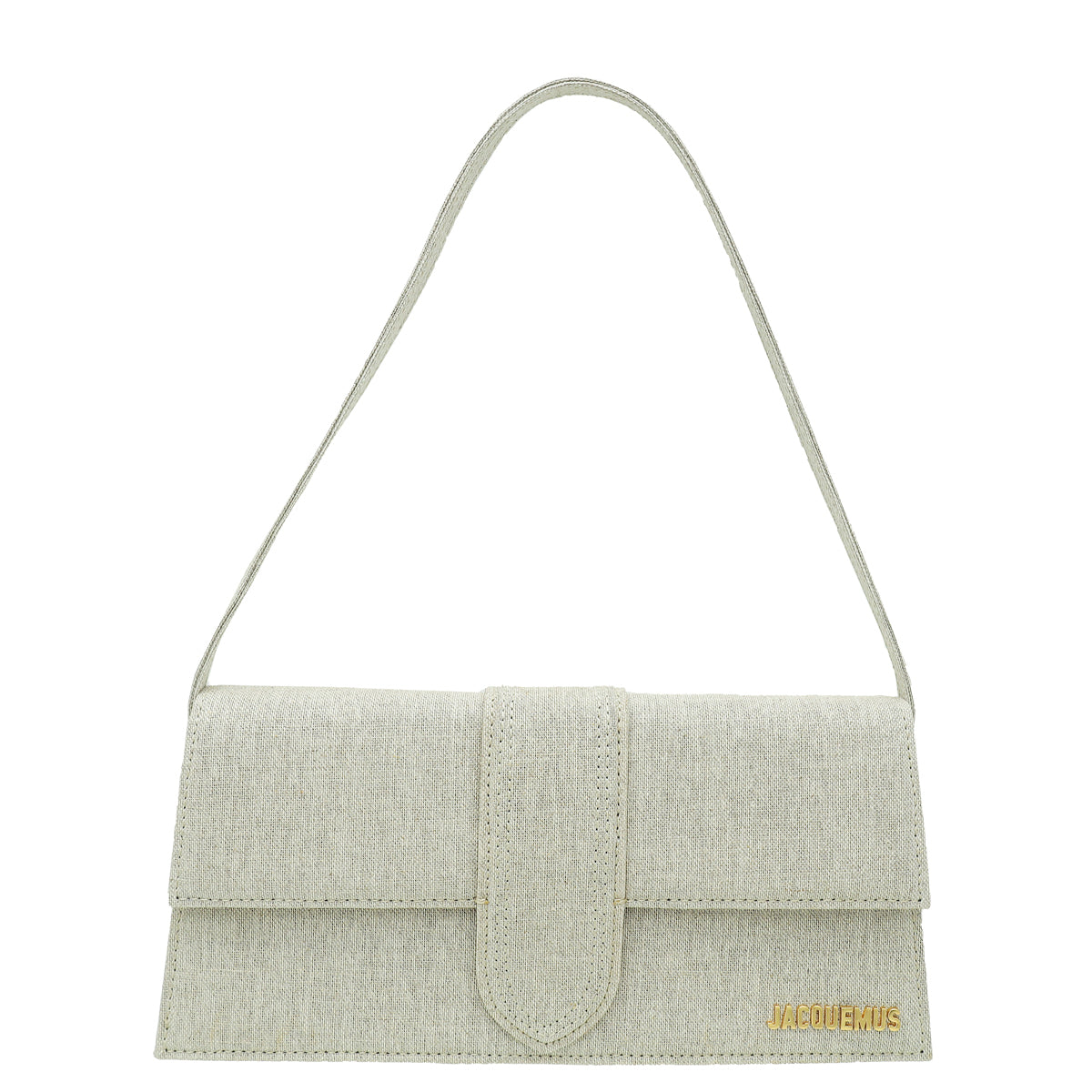 Jacquemus Beige Le Bambino Long Flap Linen Bag