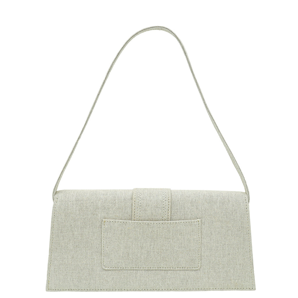 Jacquemus Beige Le Bambino Long Flap Linen Bag