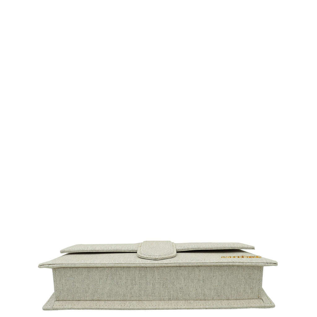 Jacquemus Beige Le Bambino Long Flap Linen Bag