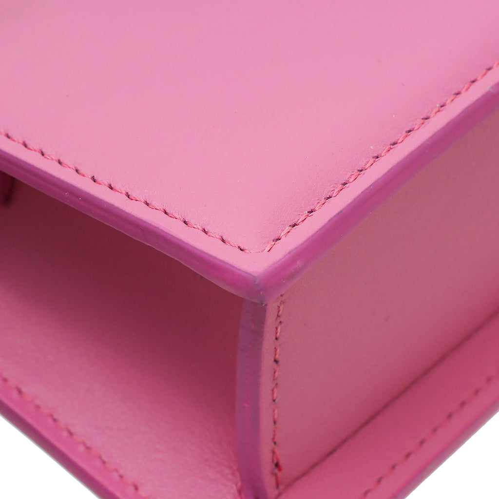 Jacquemus Pink Le Bambino Long Flap Shoulder Bag