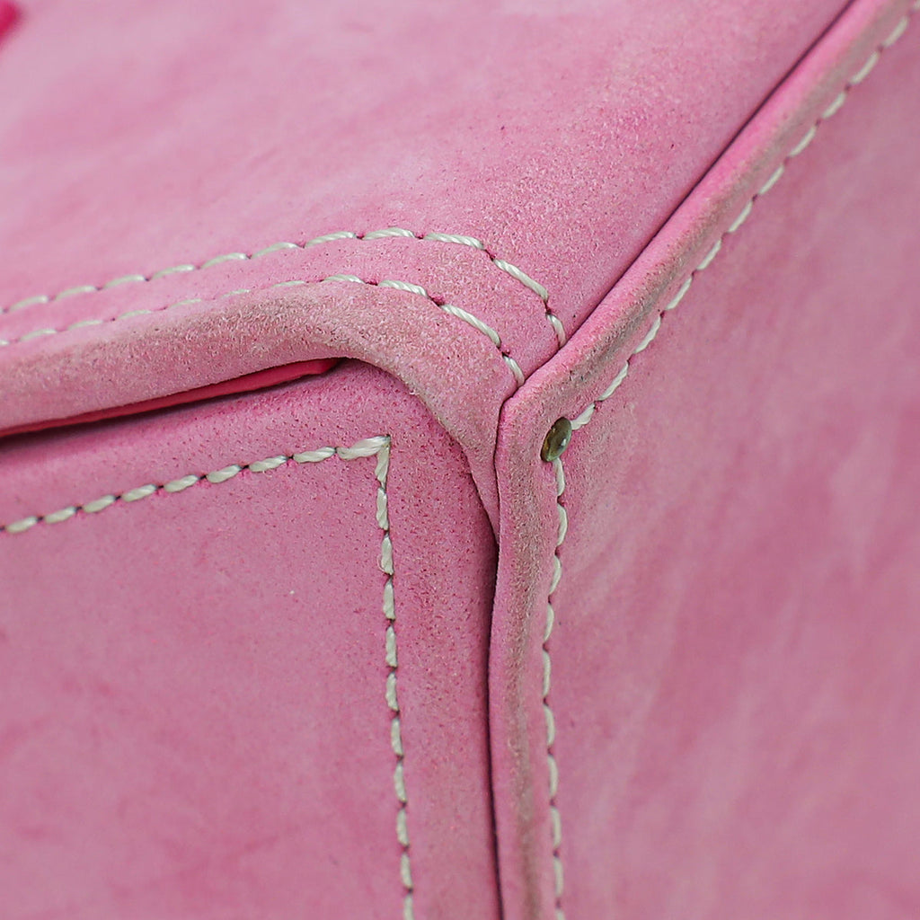 Jacquemus Pink Suede Le Porte Lunettes Triangle Bag