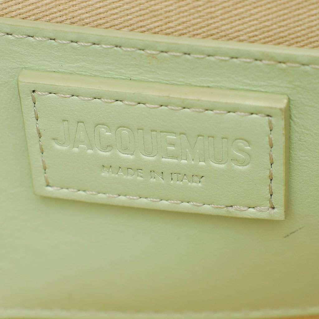 Jacquemus Light Green Le Bambino Long Flap Shoulder Bag