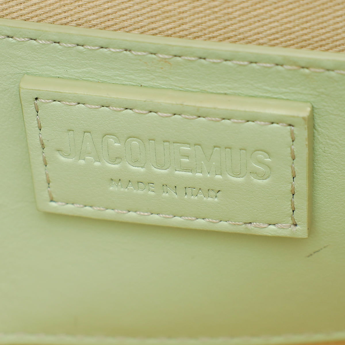 Jacquemus Light Green Le Bambino Long Flap Shoulder Bag