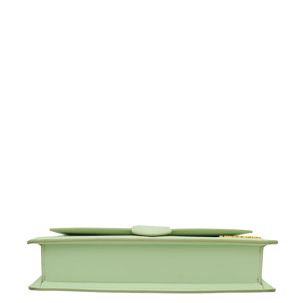 Jacquemus Light Green Le Bambino Long Flap Shoulder Bag