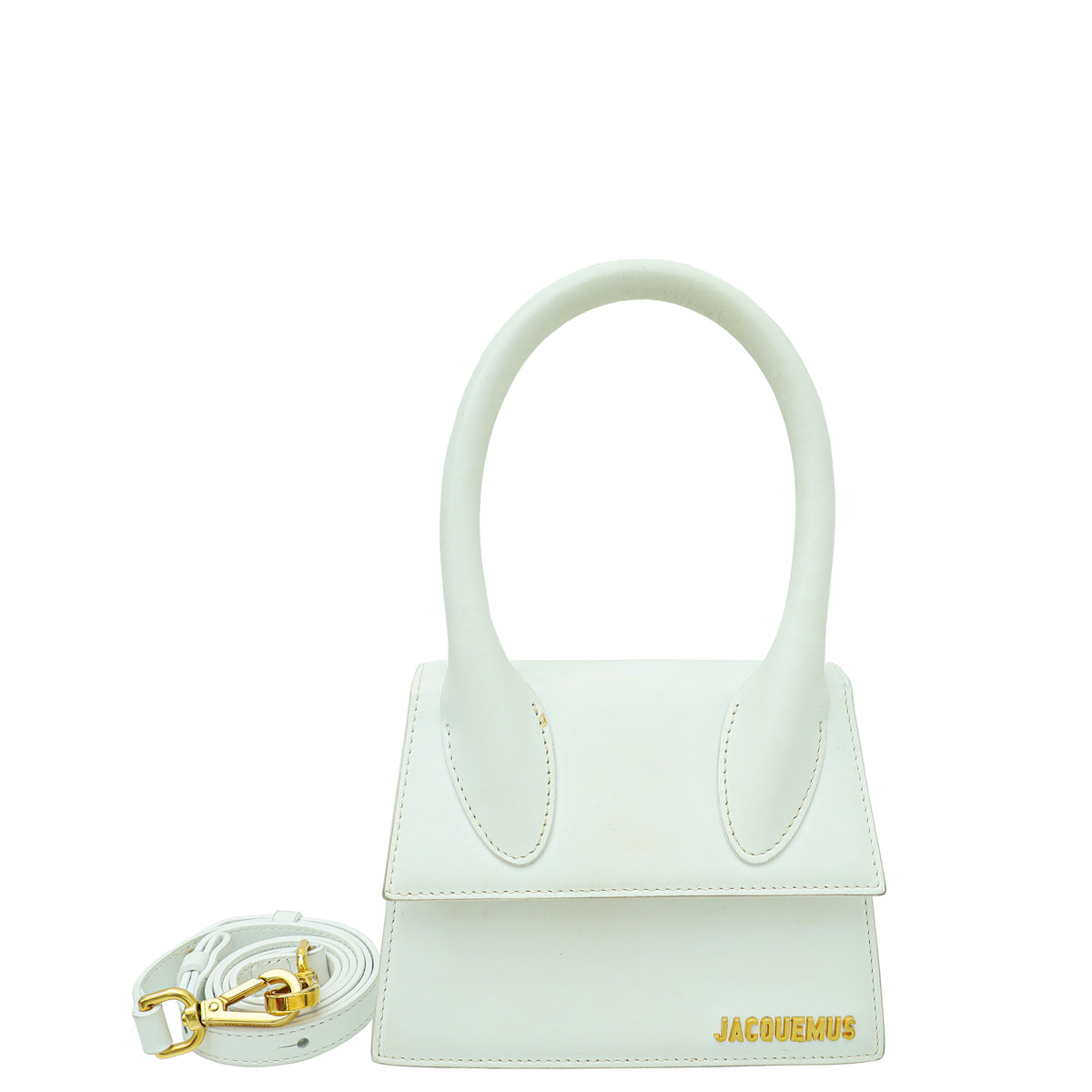 Jacquemus White Le Chiquito Moyen Bag