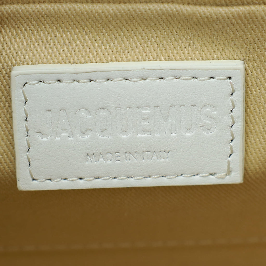 Jacquemus White Le Grand Chiquito Top-Handle Large Bag