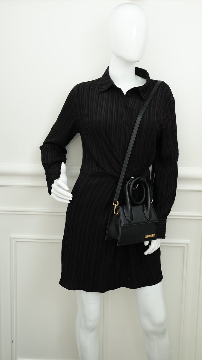 Jacquemus Black Le Chiquito Noeud bag
