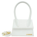 Jacquemus White Le Chiquito Moyen Top Handle Bag