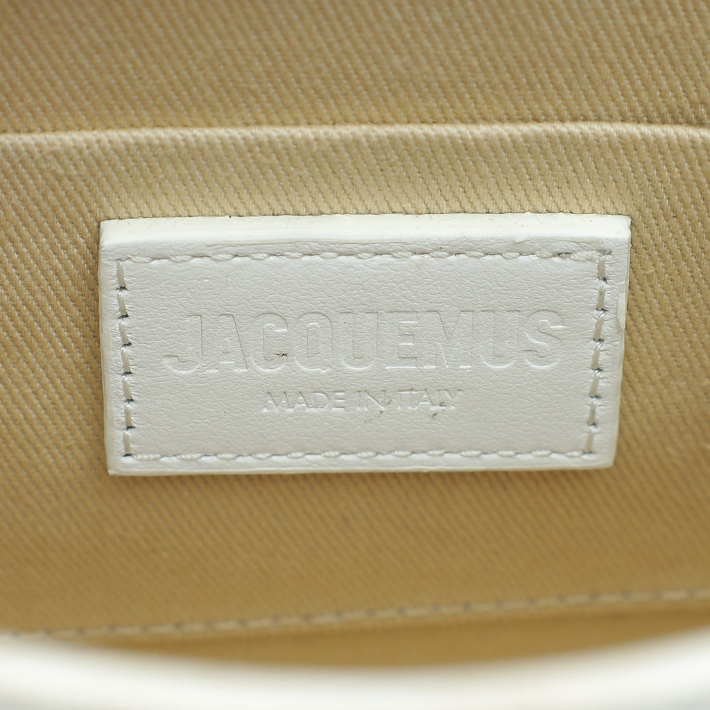 Jacquemus White Le Chiquito Moyen Top Handle Bag