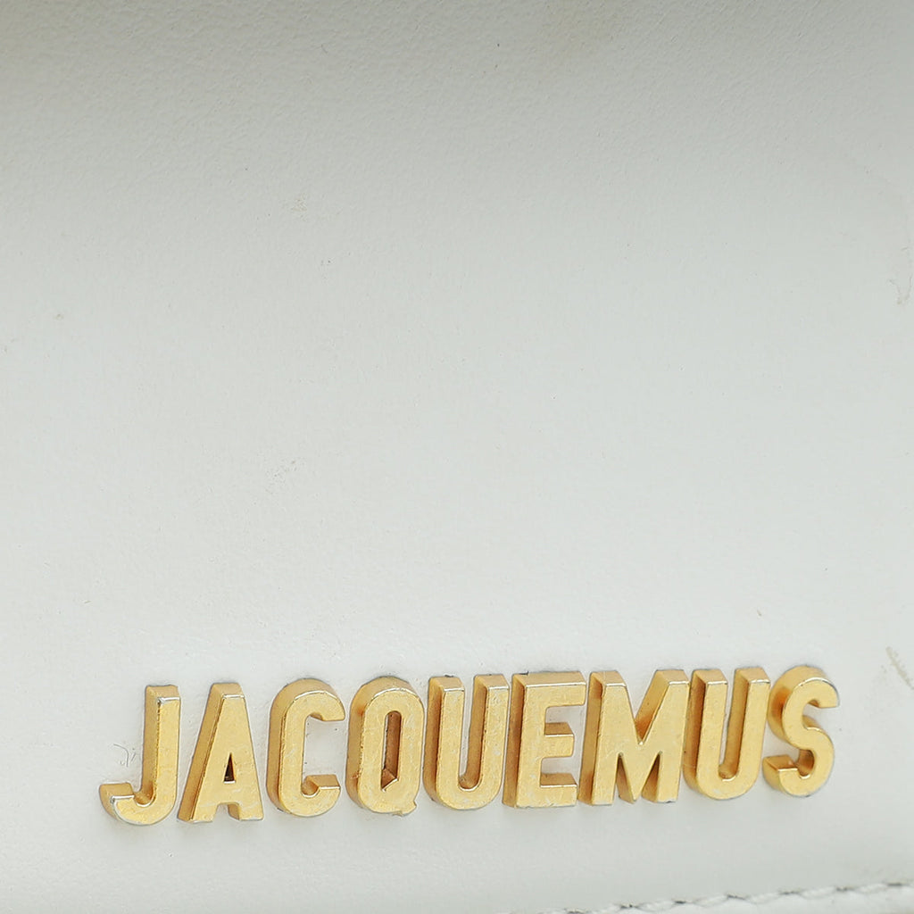 Jacquemus White Le Chiquito Moyen Top Handle Bag