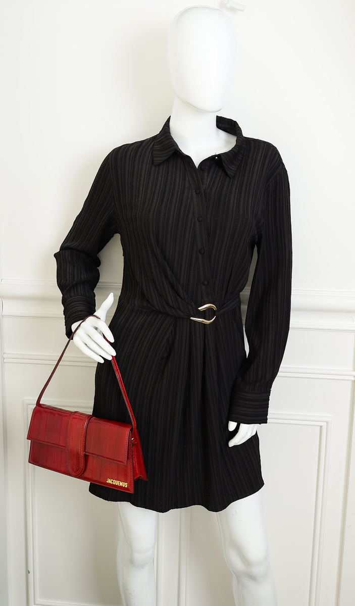 Jacquemus Dark Red Le Bambino Long Shoulder Bag