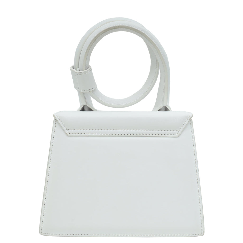 Jacquemus White Le Chiquito Noeud Bag