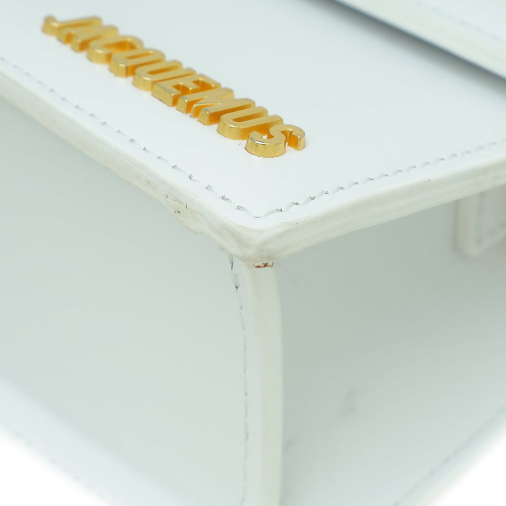 Jacquemus White Le Grand Bambino Les Classiques Flap Bag