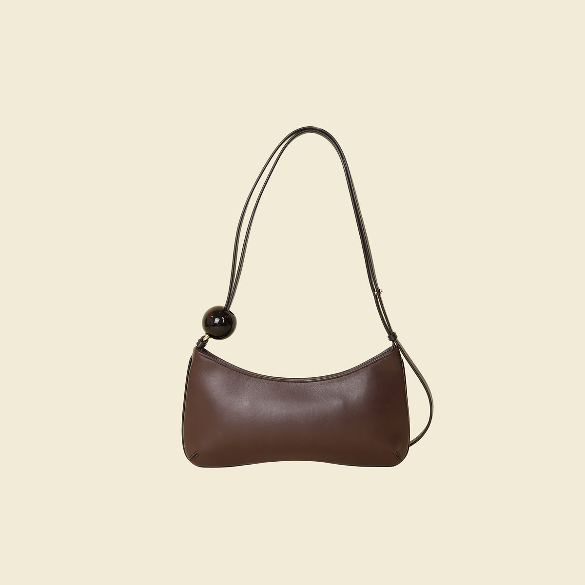 Jacquemus Brown The Bisou Perle Bag