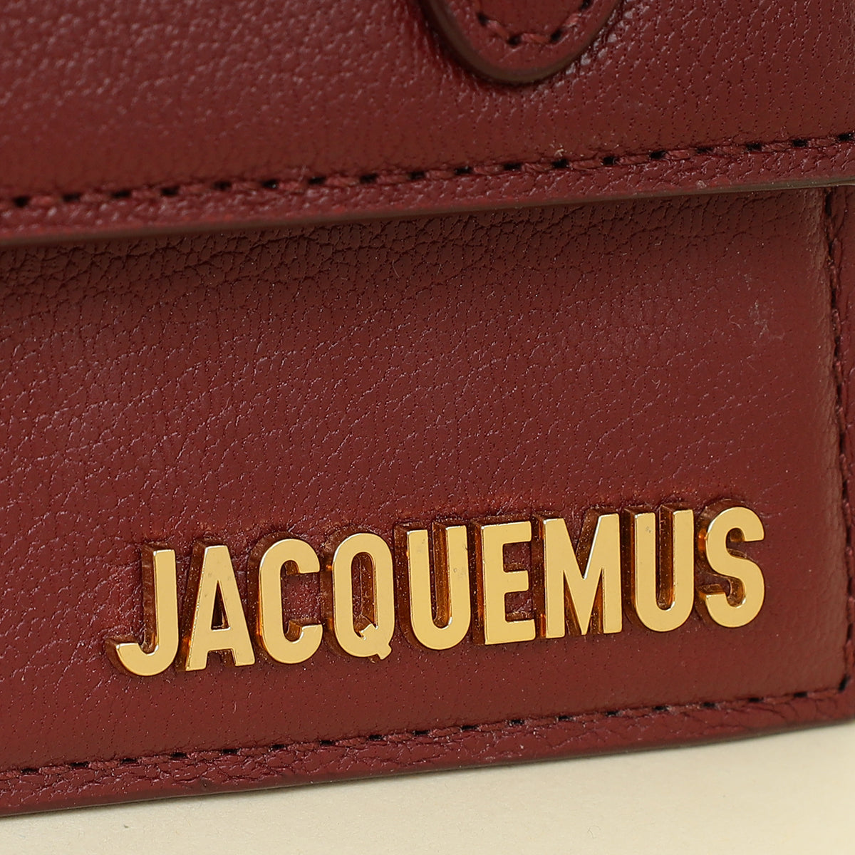 Jacquemus Burgundy Le Chiquito Mini Bag