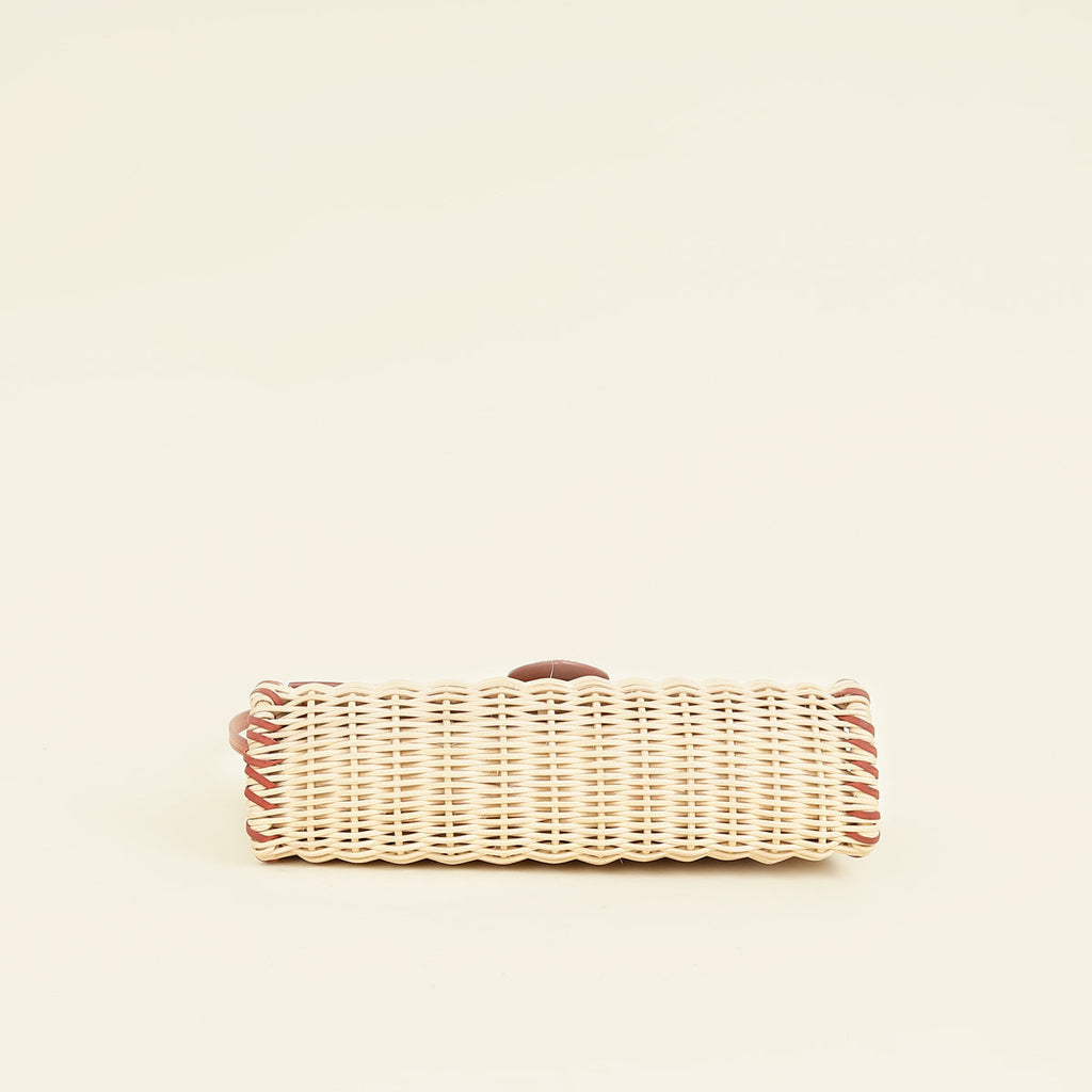 Jacquemus Rust Le Bambino Long Osier Bag