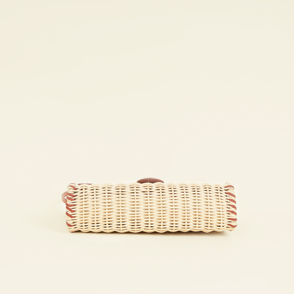 Jacquemus Rust Le Bambino Long Osier Bag