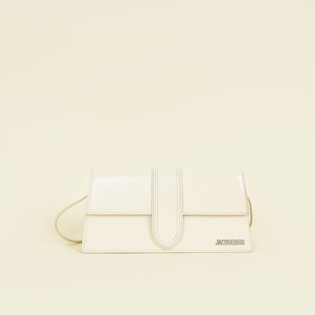 Jacquemus Ivory Cream Les Classiques The Long Bambino Bag