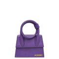 Jacquemus Purple Le Chiquito Noeud Le Raphia Coiled Handbag