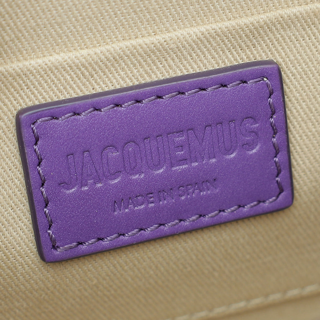 Jacquemus Purple Le Chiquito Noeud Le Raphia Coiled Handbag