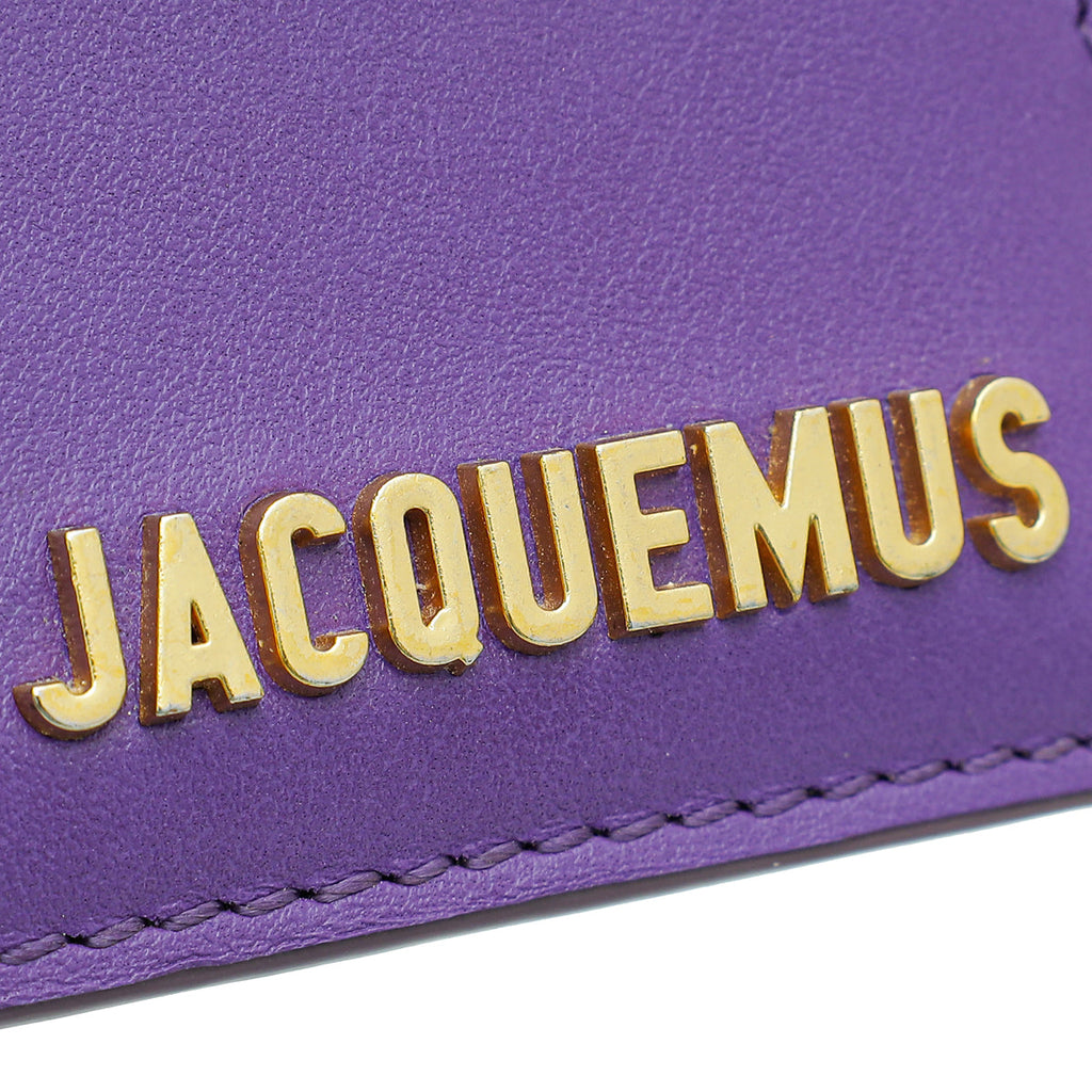 Jacquemus Purple Le Chiquito Noeud Le Raphia Coiled Handbag