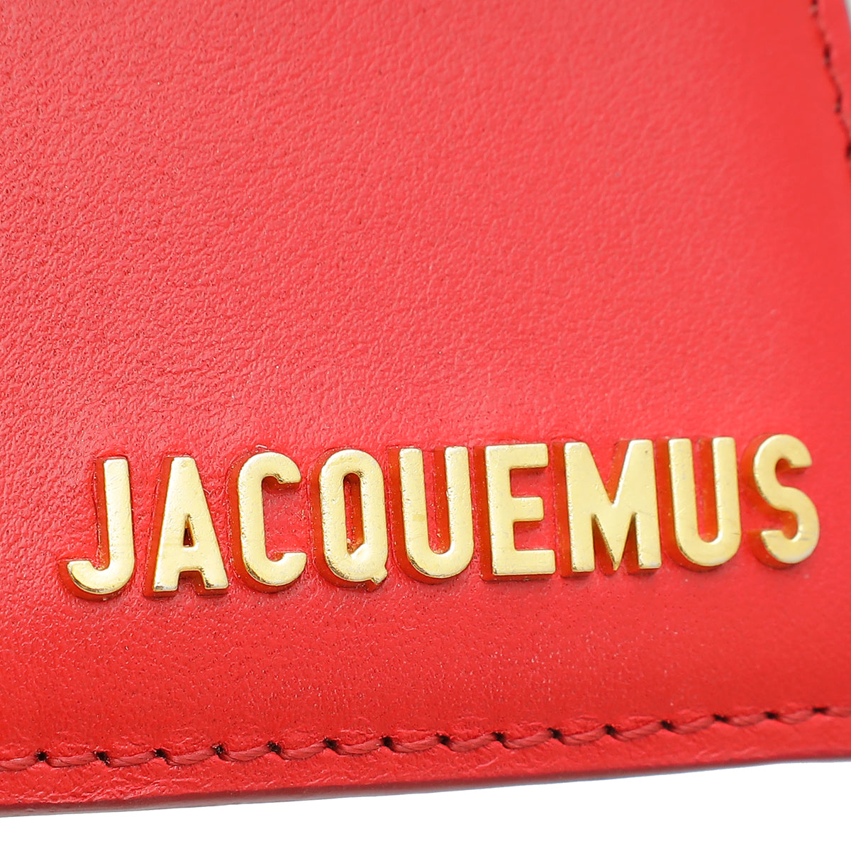 Jacquemus Red Le Chiquito Noeud Les Classiques Coiled Handle Bag