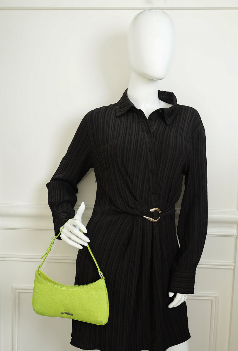 Jacquemus Kiwi Le Bisou Perle Zip Shoulder Bag