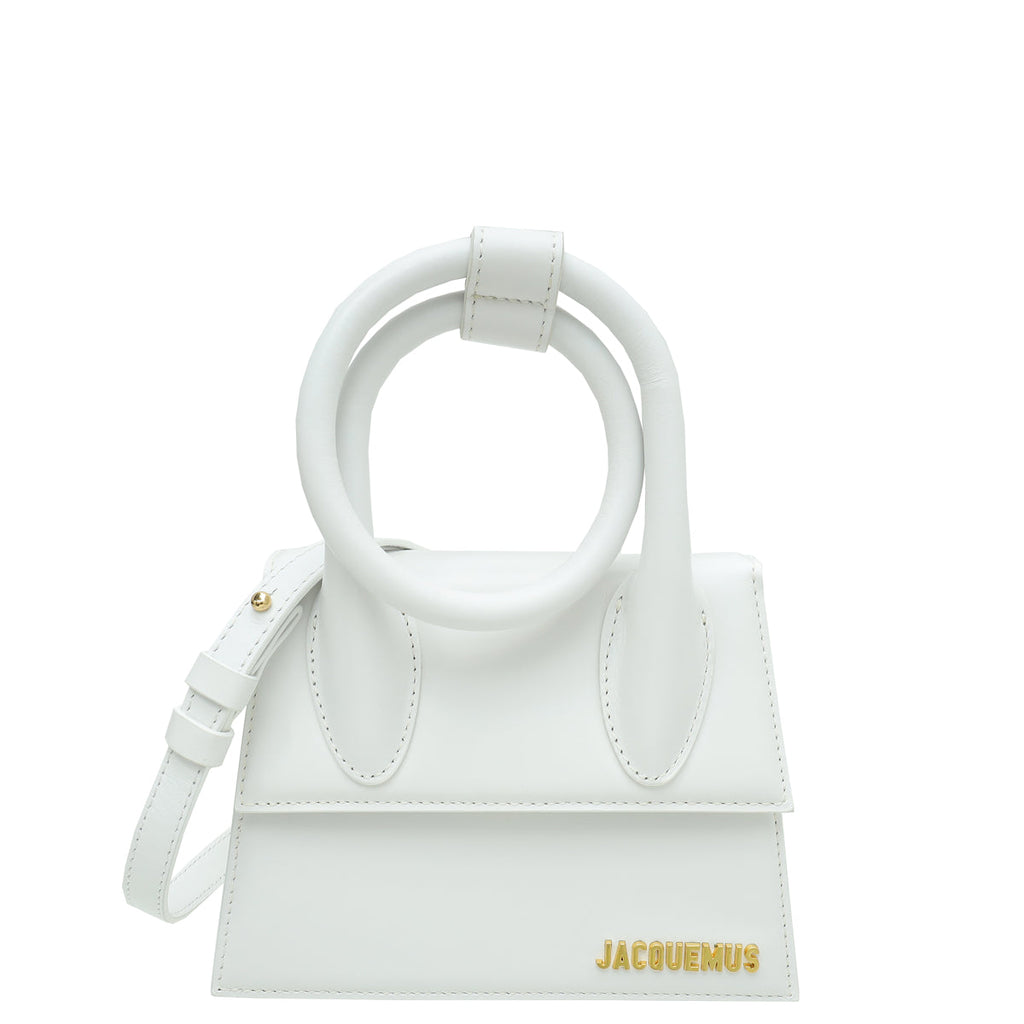 Jacquemus White Le Chiquito Noeud Les Classiques Bag