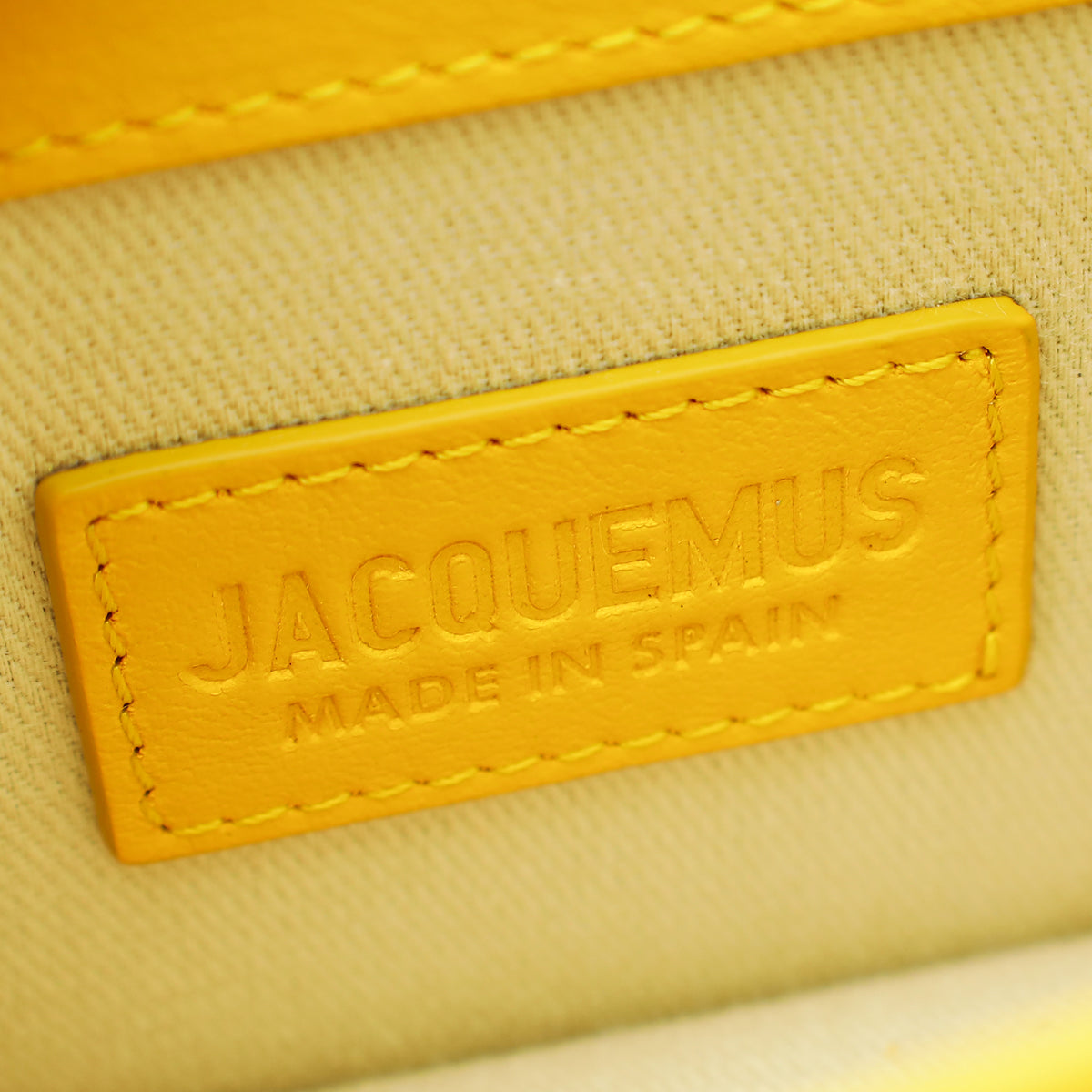 Jacquemus Yellow Le Chiquito Mini Bag
