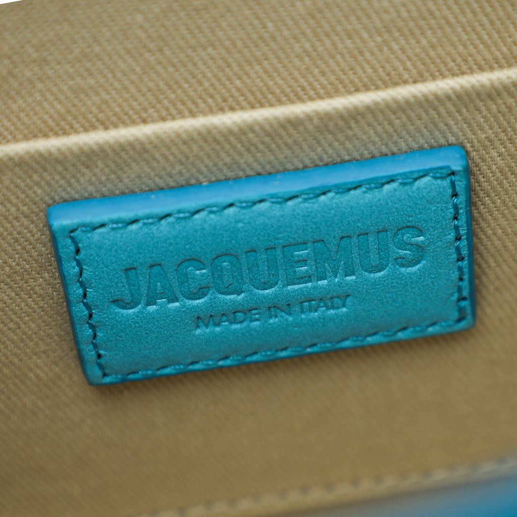 Jacquemus Turquoise Le Chiquito Medium Top-Handle Bag