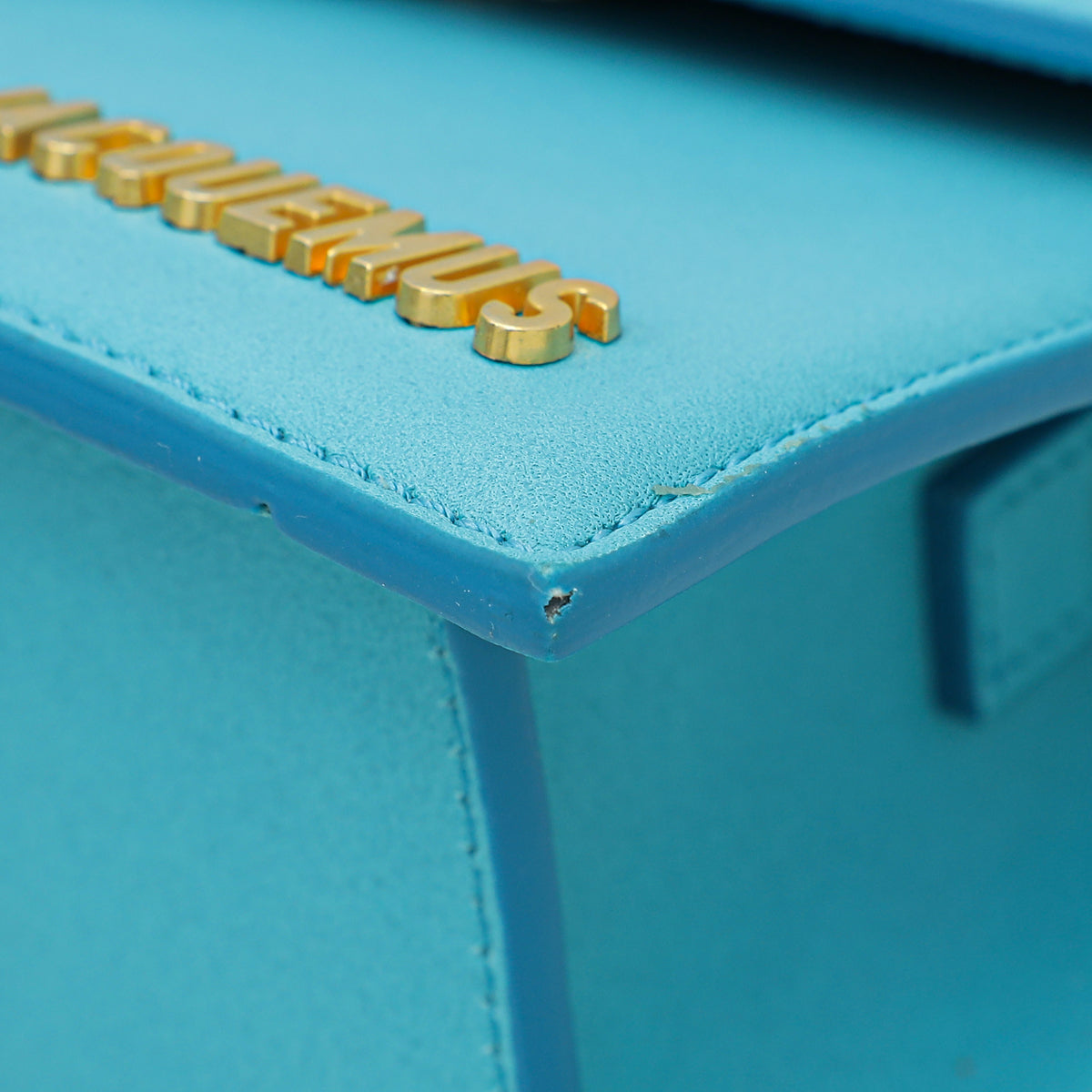Jacquemus Turquoise Le Chiquito Medium Top-Handle Bag