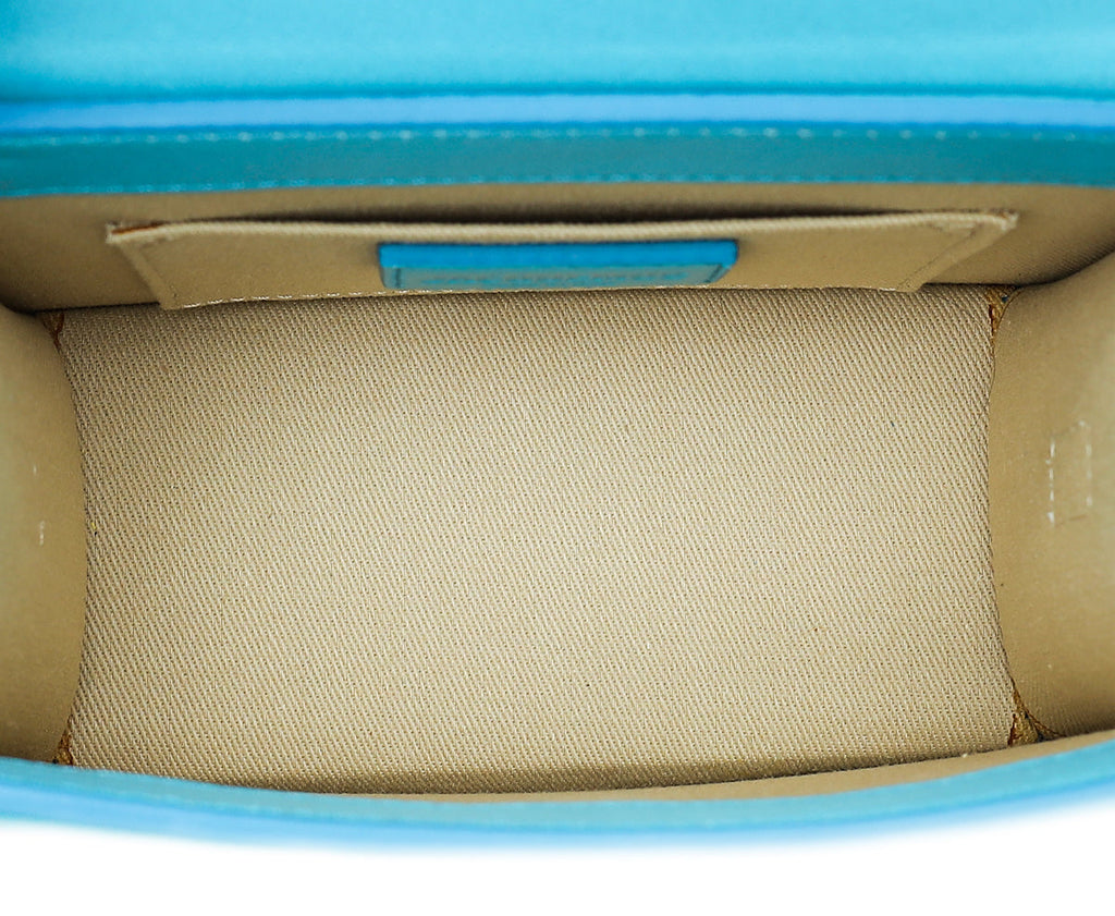 Jacquemus Turquoise Le Chiquito Medium Top-Handle Bag