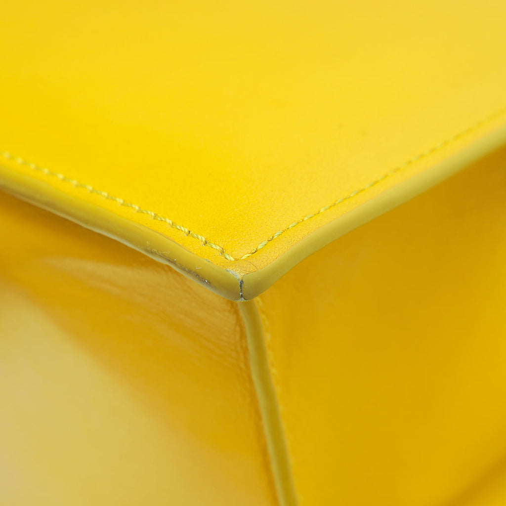 Jacquemus Yellow Le Chiquito Noeud Top Handle Large Bag