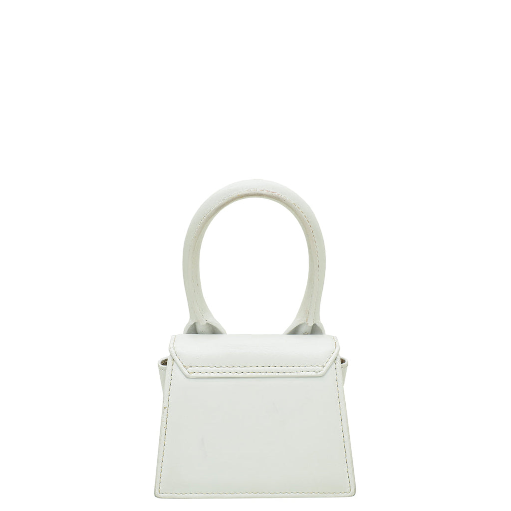 Jacquemus White Le Chiquito Signature Mini Bag