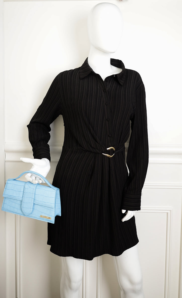 Jacquemus Gradient Blue Le Grand Bambino Crossbody Flap Bag