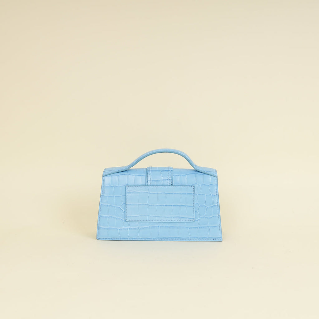 Jacquemus Gradient Blue Le Grand Bambino Crossbody Flap Bag