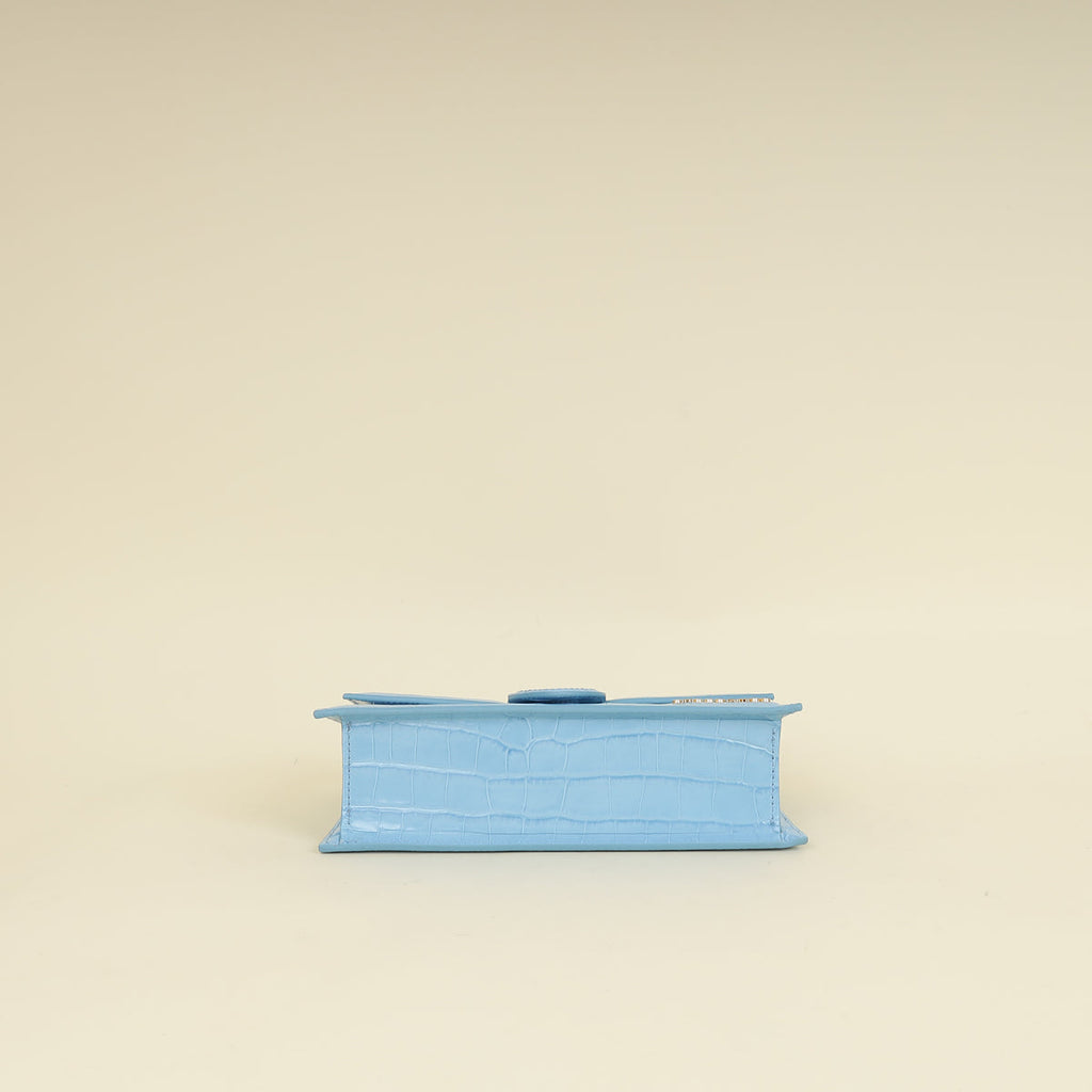 Jacquemus Gradient Blue Le Grand Bambino Crossbody Flap Bag