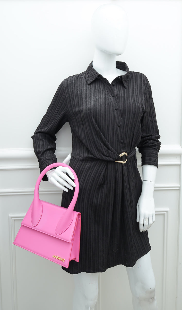 Jacquemus Pink Le Grand Chiquito Top-Handle Large Bag